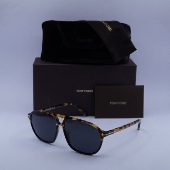 Tom Ford Bruce FT1026 05A Aviator Sunglasses - Havana / Smoke main image 5